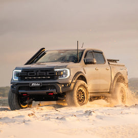 Ford Ranger Raptor Next Gen 5 Inch Short and Mid Entry Stainless Snorkel and Twin Intake Alloy Airbox Kit