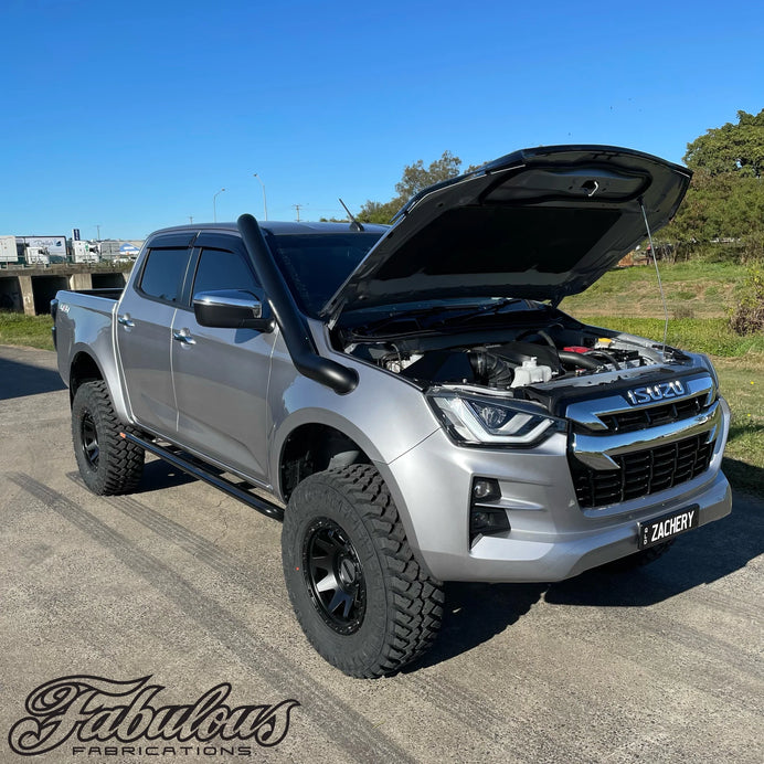 Isuzu Dmax 2020 Onwards Mid Entry Stainless Snorkel and Alloy Panel Filter Airbox Kit