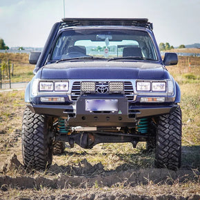 Toyota Landcruiser 80 Series High-Mount Front Bar - The Cruiser Company