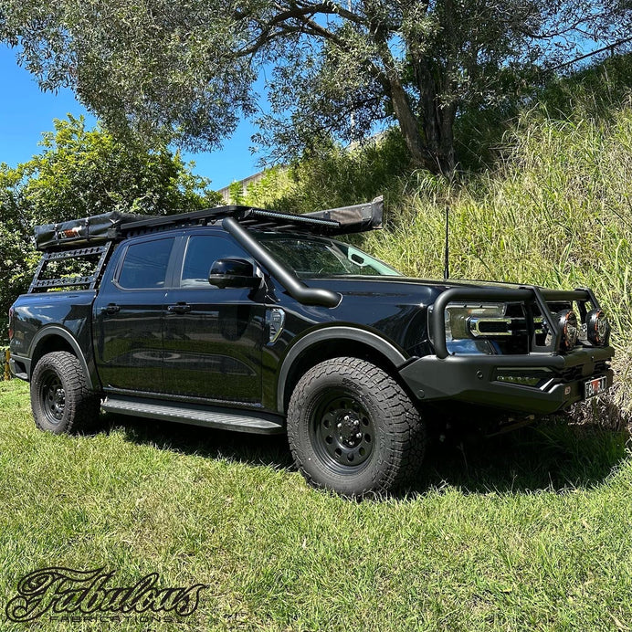 FORD RANGER NEXT GEN 4 INCH STAINLESS SNORKEL AND ALLOY WASHER BOTTLE KIT (SHORT & MID ENTRY AVAILABLE)