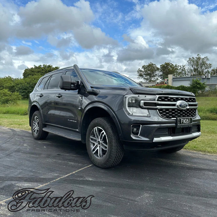 FORD EVEREST NEXT GEN 4 INCH STAINLESS SNORKEL KIT AND ALLOY AIRBOX KIT (SHORT & MID ENTRY AVAILABLE)