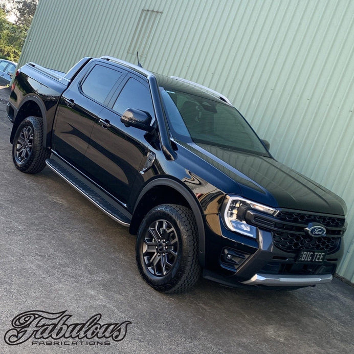 FORD RANGER NEXT GEN 4 INCH STAINLESS SNORKEL AND ALLOY WASHER BOTTLE KIT (SHORT & MID ENTRY AVAILABLE)