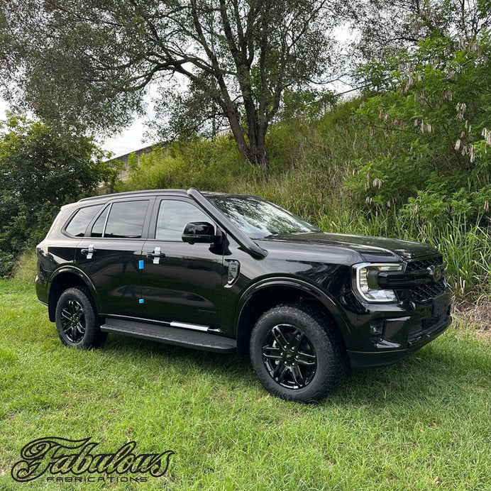 FORD EVEREST NEXT GEN 4 INCH STAINLESS SNORKEL KIT AND ALLOY AIRBOX KIT (SHORT & MID ENTRY AVAILABLE)