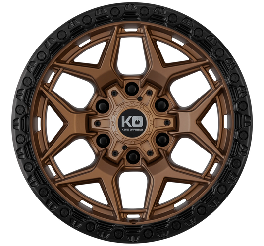 King Wheels Growler  Satin Bronze – Black Bead Ring