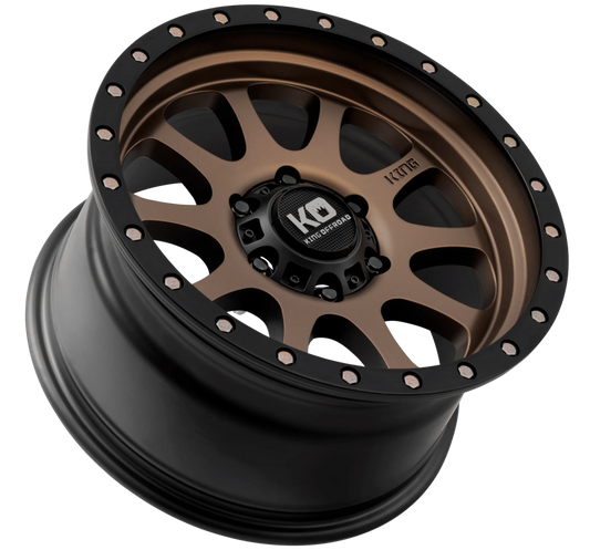 King Wheels Hurricane II Dark Satin Bronze – Black Bead Ring