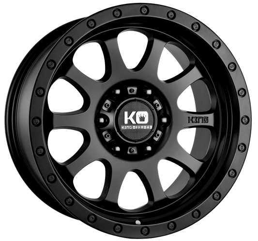 King Wheels Hurricane II Satin Black