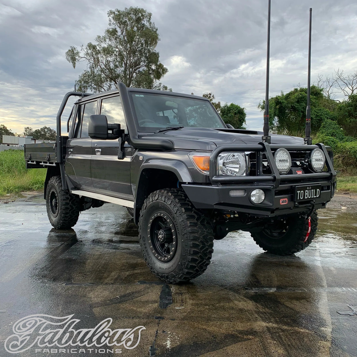 Toyota Landcruiser 76/78/79 VDJ Series Stainless Snorkel