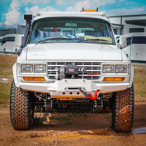 Toyota Landcruiser 60 Series High-Mount Front Bar - The Cruiser Company