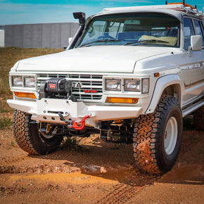 Toyota Landcruiser 60 Series High-Mount Front Bar - The Cruiser Company