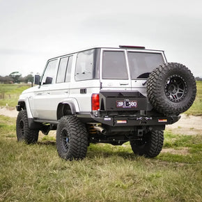 Toyota Landcruiser 76 Series Rear Bar – Tow Bar Rear Bar - The Cruiser Company