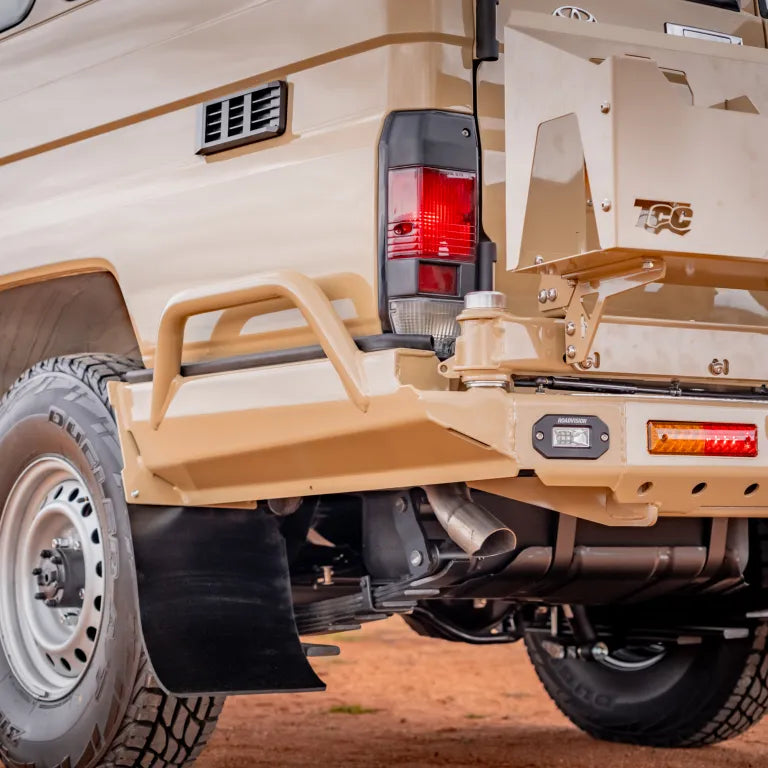 Toyota Landcruiser 78 Series Troopcarrier – Tow Bar Rear Bar - The Cruiser Company