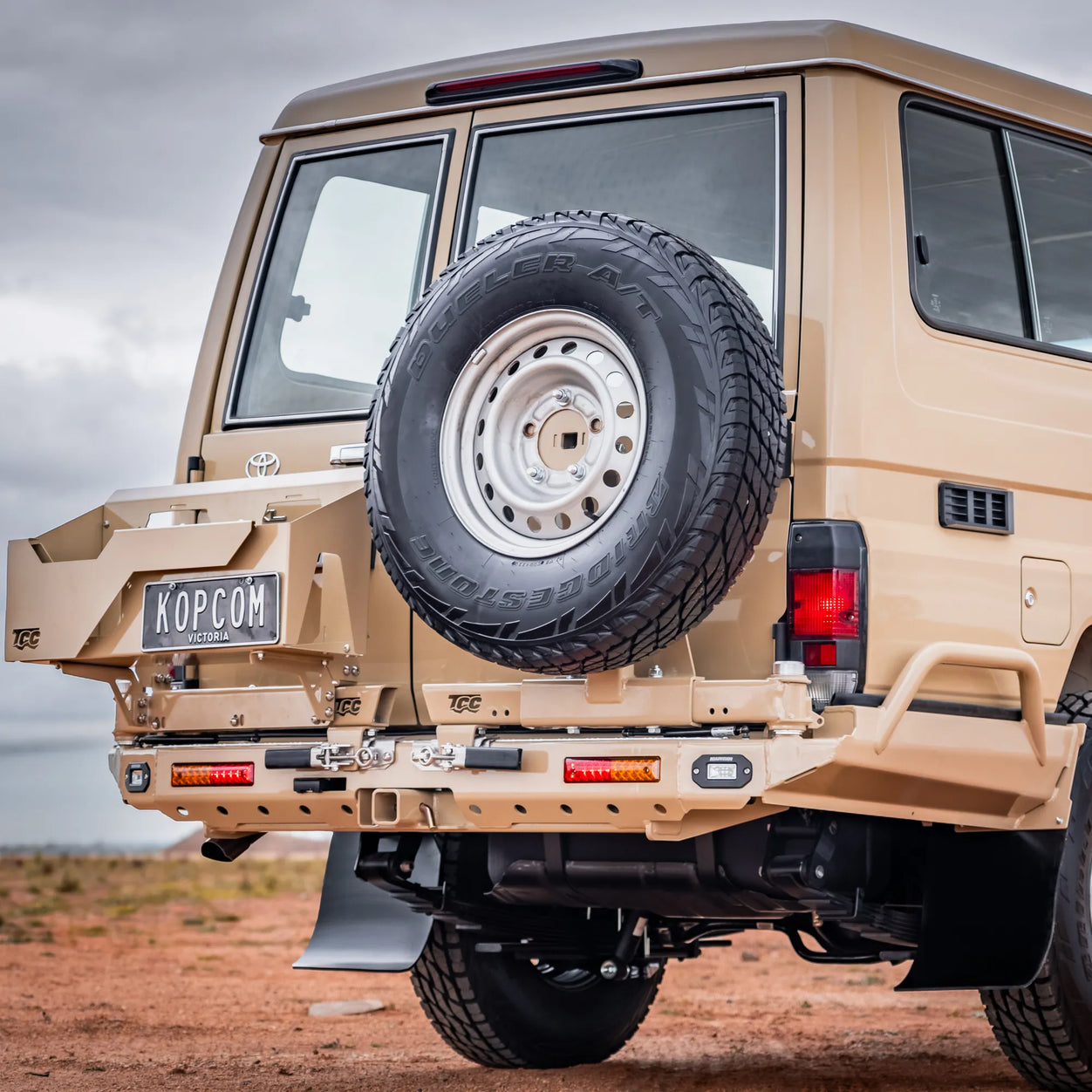 Toyota Landcruiser 78 Series Troopcarrier – Tow Bar Rear Bar - The Cruiser Company