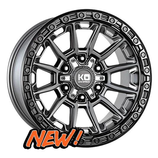 King Wheels Warrior Matte Titanium