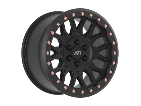 AT-01 17X8.5 HYBRID BEADLOCK WHEEL - BLACK (6X114.3)