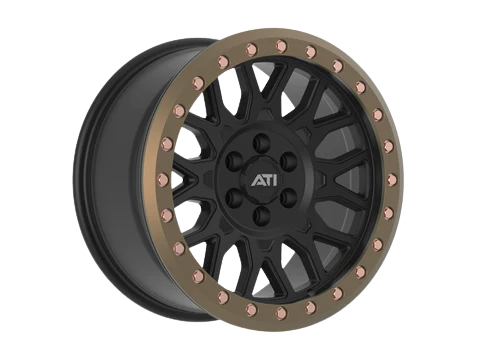 AT-01 17X8.5 HYBRID BEADLOCK WHEEL - BLACK (6X114.3)