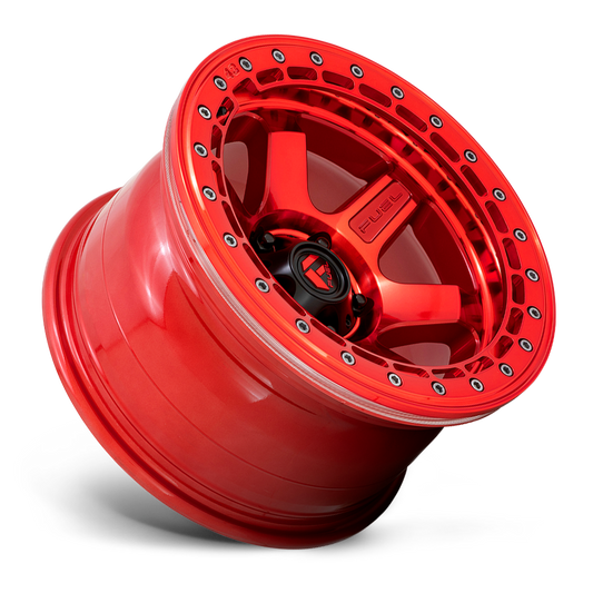 Fuel Block (Beadlock) D124 - Candy Red W/ Red Ring