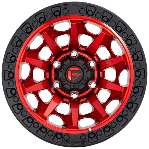 Fuel Covert D695 Candy Red W/Black Ring