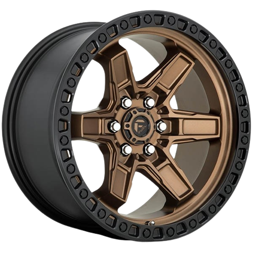 Fuel Kicker6 D699 Matte Bronze With Black Bead Ring