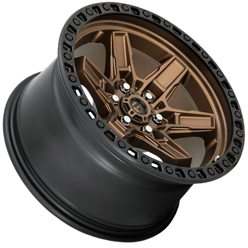 Fuel Kicker6 D699 Matte Bronze With Black Bead Ring