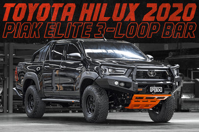 PIAK Hilux 2020 Onwards Elite Post Bar Orange tow and black under body