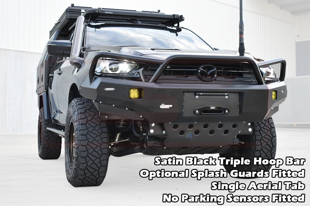 Mazda BT-50 TF 2021-ON Ambush Triple Hoop Bullbar