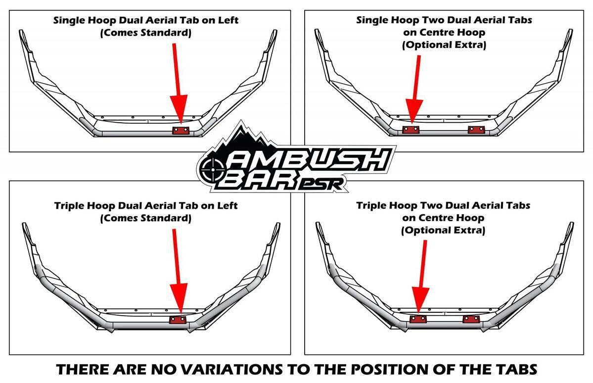 Mazda BT-50 TF 2021-ON Ambush Triple Hoop Bullbar