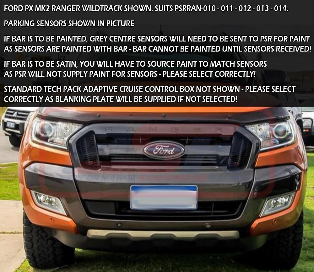 Ford Ranger PX MK2 8/2015-7/2018 Ambush Triple Hoop Bullbar