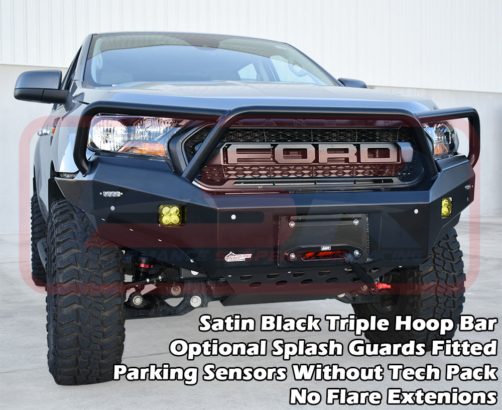 Ford Ranger PX MK3 8/2018-ON Ambush Triple Hoop Bullbar