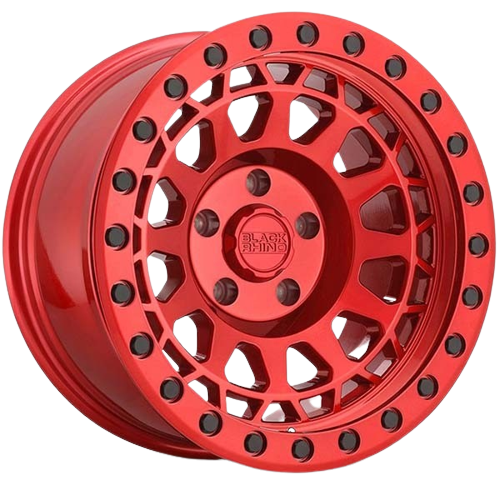 BLACK RHINO PRIMM CANDY RED W/BLACK BOLTS